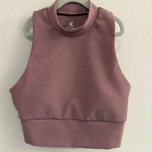 KYODAN - cropped tank top. Double lined. Built in bra - removable pads Size M.